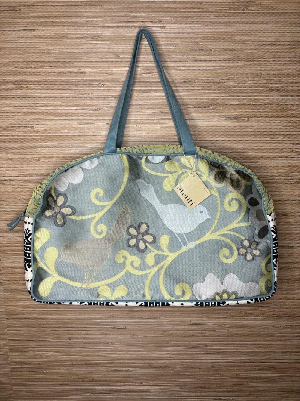 NWT Atenti Travel Bag Blue Floral